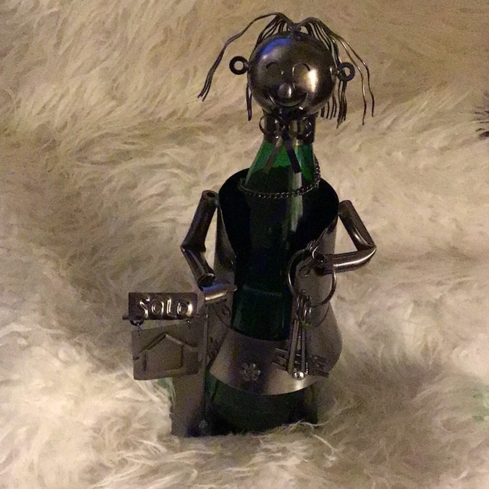 Female Realtor Wine Bottle Holder